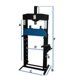 PRENSA HIDRAULICA DE 2 VELOCIDADES PD100 POWERED scaled 1.webp