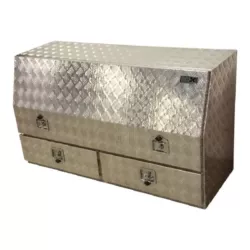 BAÚ VAZIO EM ALUMINIO C/ 2 GAVETAS VKP