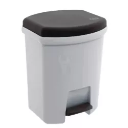 CAIXOTE DO LIXO 27L COM TAMPA E PÉDAL EDA