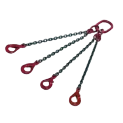 LINGA DE 4 RAMAIS x 4M COM CORRENTE GRAU 80 DE 6MM SEM ENCURTADORES