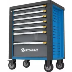 CARRO FERRAMENTAS VAZIO 7 GAVETAS AZUL/PRETO