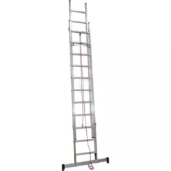 ESCADA DUPLA DE ALUMINIO C/ CORDA LIT PROFI 2+2 MT