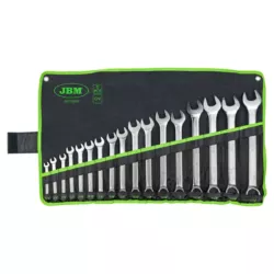 JOGO DE 17 CHAVES LUNETA EM POLEGADA JBM